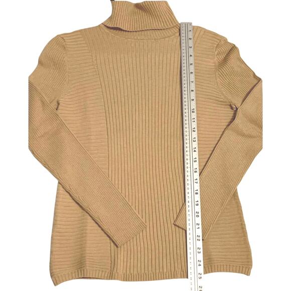 I.N.C. International Concepts Womens Ribbed Turtleneck Sweater Mocha Mousse XL - Picture 4 of 10